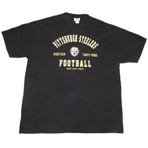 Vintage Y2K Pittsburgh Steelers Short Sleeve T-Shirt Men's XL Made in Mexico
